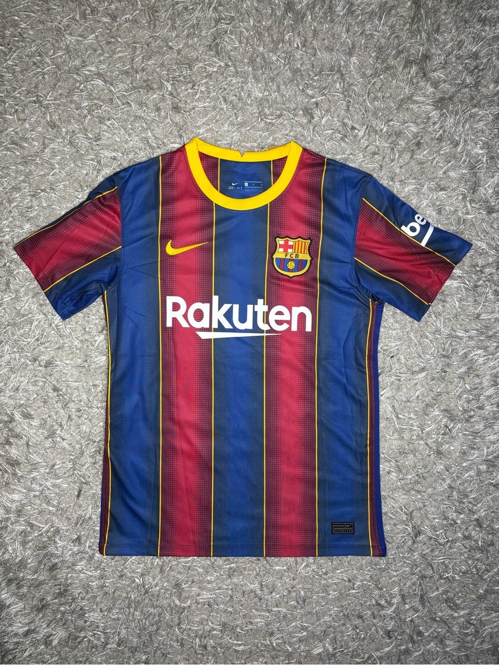 Nike Men's FC Barcelona Messi 10 Home Soccer Jersey 2020-21 Blue Red - Picture 1 of 3